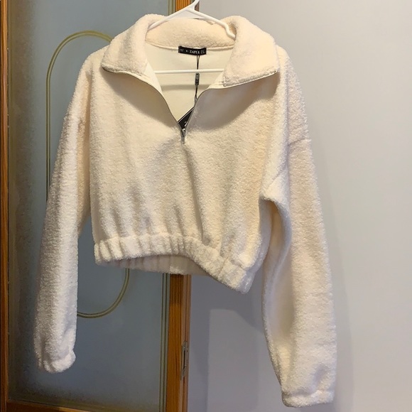 Zaful cropped fleece sweatshirt - Picture 1 of 1